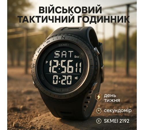 Армійський електронний годинник SKMEI, Військовий годинник для військовослужбовця EG-16