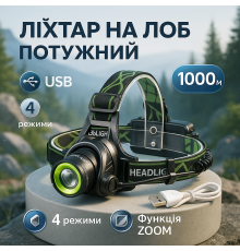 Фонарь на голову для туристов T106-T6+COB, Надежный налобный фонарь Налобный для сантехника BY-49