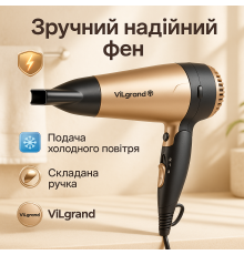 Фен обычный для укладки волос, Портативный фен для укладки волос Женский мощный ZN-68