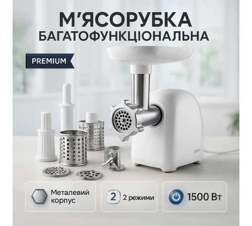 Мясорубка для измельчения мяса и рыбы, Томатная мясорубка с функцией овощерезки HT-53