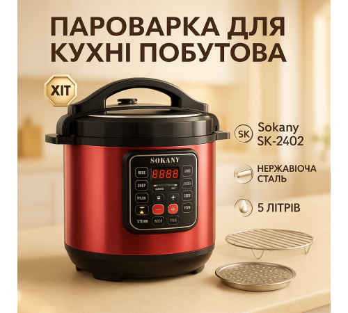 Мультиварка з програмами, Бюджетна мультиварка для кухні Автоматична TF-28