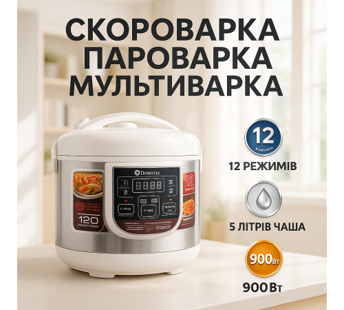 Мультиварка мультиварка пароварка Domotec, смарт Мультиварки 5 литров PU-14