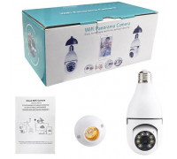 Камеры для улицы и дома CAM L1 E27 WIFI IP, Камера вай фай для квартиры, Комнатная поворотная камера IK-37