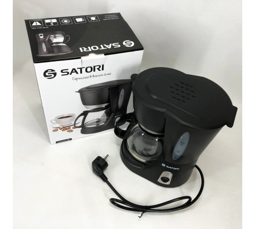 Кофеварка для дома и семьи Satori, Кофемашина домашняя, Маленькая кофемашина для дома, Кофейный аппарат PB-96