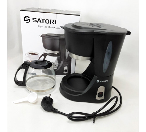 Кофеварка для дома и семьи Satori, Кофемашина домашняя, Маленькая кофемашина для дома, Кофейный аппарат PB-96