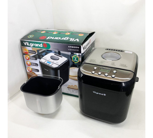 Хлебопечка бытовая настольная ViLgrand VBM6091 600 Вт, 19 програм, Хлебопечки для дома NA-68