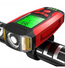 Фара ліхтар фара велосипедна AS0808-XPG+2LED(yellow)+2COB(red) Ліхтар велосипедний на батарейках GE-59