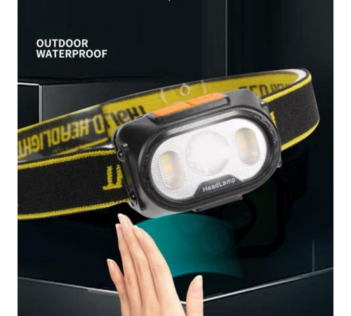 Налобные фонари для активных людей 2303-XPE+4SMD(yellow+red), Фонарик налобный мощный AR-80