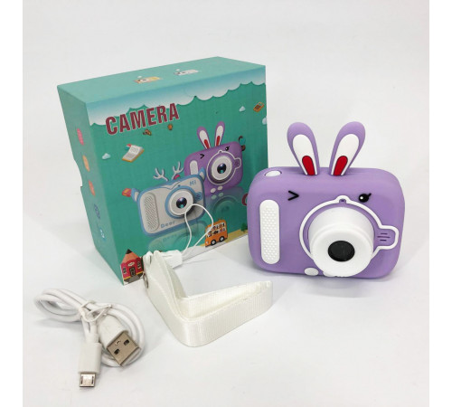 Дитячий цифровий фотоапарат X900 Rabbit Колір: фіолетовий XB-23 за 729 грн