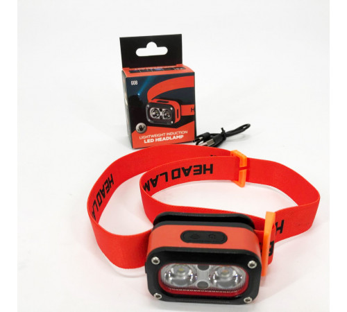 Налобний світлодіодний ліхтар G08-2XPG(white+yellow)+LED(red), Яскравий світлодіодний потужний ліхтар GD-64 за 397 грн