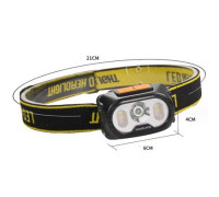 Налобные фонари для активных людей 2303-XPE+4SMD(yellow+red), Фонарик налобный мощный AR-80