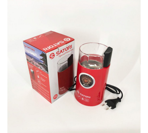 Роторная кофемолка бытовая Satori SG-1804-RD, Машинка для помола кофе, Кофемолки для специй LX-54