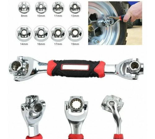 Универсальный ключ 48 в 1 Universal Tiger Wrench PRO original Сверхпрочный, набор универсальных ключей YZ-74