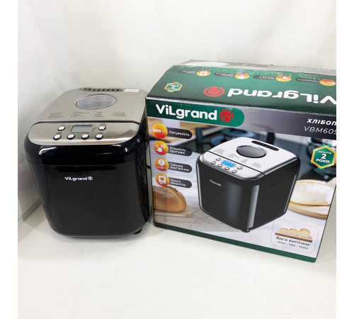 Хлебопечка бытовая настольная ViLgrand VBM6091 600 Вт, 19 програм, Хлебопечки для дома NA-68