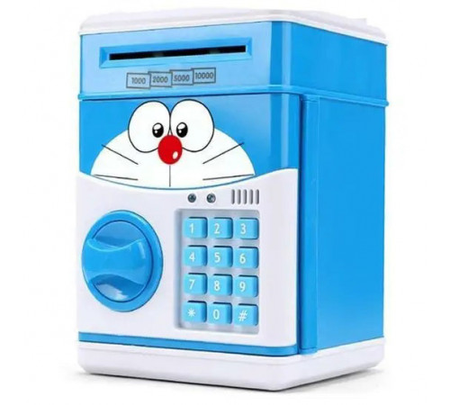 Детская копилка-сейф UKC электронная Minion с кодовым замком и купюроприемником Банкомат для денег Синий TZ-36