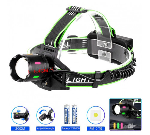 Перезаряжаемый налобный фонарь Head Lamp, Налобные фонари для активных людей, Фонарик бытовой налобный KX-90