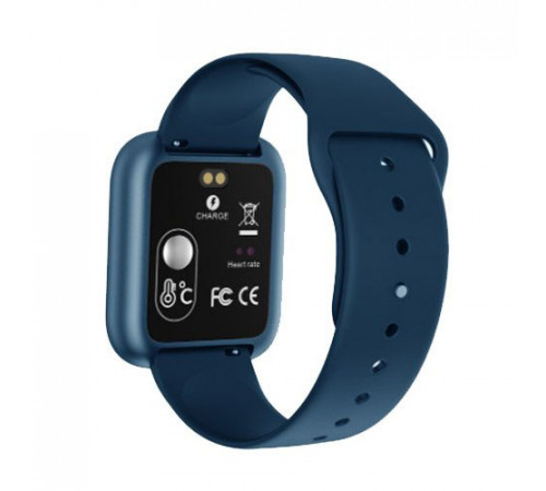 Smart Watch T80S, два браслета, температура тела, давление, оксиметр. Цвет: синий MI-61