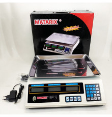 Ваги торгові 50 кг на стіл MATARIX MX-410A 50 кг, Ваги для магазинів з платформою KH-71