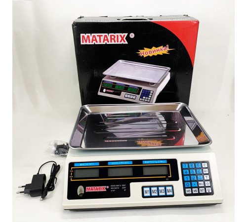 Ваги торгові 50 кг на стіл MATARIX MX-410A 50 кг, Ваги для магазинів з платформою KH-71