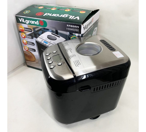 Хлебопечка бытовая настольная ViLgrand VBM6091 600 Вт, 19 програм, Хлебопечки для дома NA-68