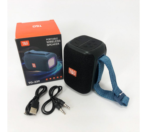 Bluetooth колонка с USB и AUX входом TG339, Блютуз аудио приемник, Блютуз колонка с ремешком GY-15