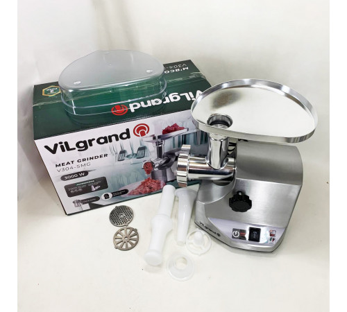 Мясорубка-соковижималка ViLgrand V304-SMG 3000Вт, Электромясорубки с металлическими шестернями CT-40