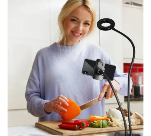 Светодиодное кольцо для фото Professional, Кольцевая лампа для блогеров маленькая, Led лампа ring light XD-53
