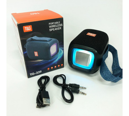 Bluetooth колонка с USB и AUX входом TG339, Блютуз аудио приемник, Блютуз колонка с ремешком GY-15