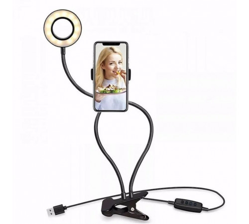 Светодиодное кольцо для фото Professional, Кольцевая лампа для блогеров маленькая, Led лампа ring light XD-53