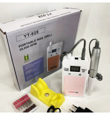 Фреза машинка для нігтів Nail Drill YT-928 белый, Електричний апарат для педикюру IG-94