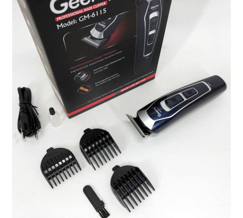 Профессиональная машинка для стрижки волос и бороды GEMEI GM-6115, Машинка для стрижки волос головы AF-59