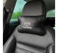 Подушка підголівник з логотипом Toyota, Автомобільна подушка для шиї з лого, Автоподушка подарунок MP-58