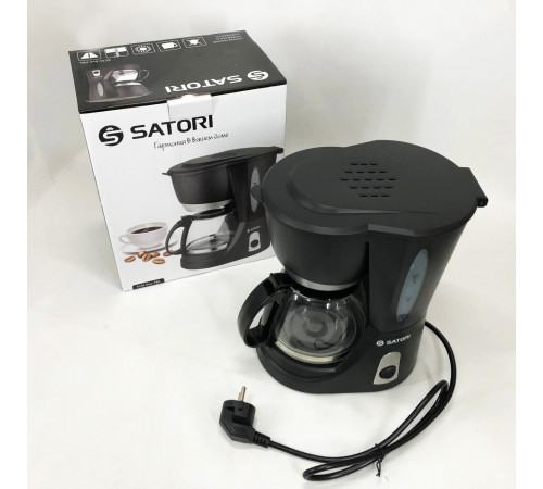 Кофеварка для дома и семьи Satori, Кофемашина домашняя, Маленькая кофемашина для дома, Кофейный аппарат PB-96