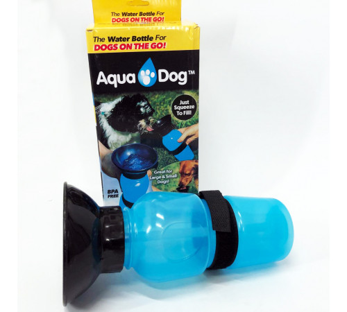 Поилка для собак дорожная переносная Aqua Dog 537 мл портативная бутылка для крупных и мелких собак FS-97 NT-96