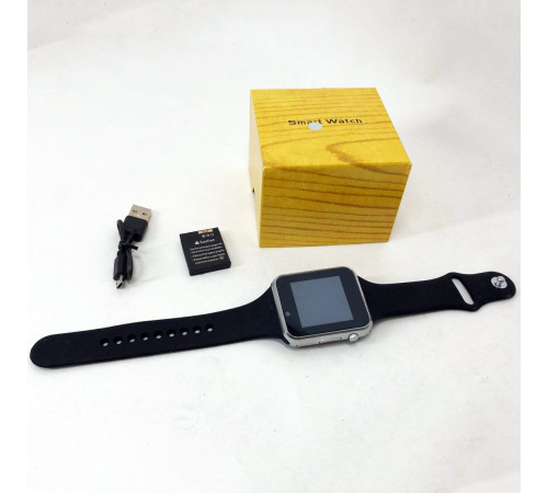 Смарт-годинник Smart Watch A1 розумний електронний зі слотом під sim-карту + карту пам'яті micro-sd. Колір: срібний PM-26 за 516 грн