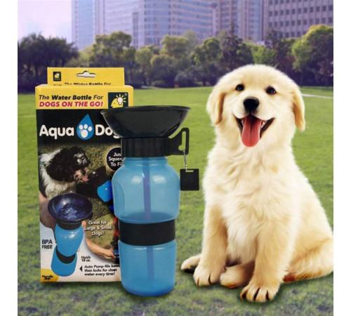 Поилка для собак дорожная переносная Aqua Dog 537 мл портативная бутылка для крупных и мелких собак FS-97 NT-96
