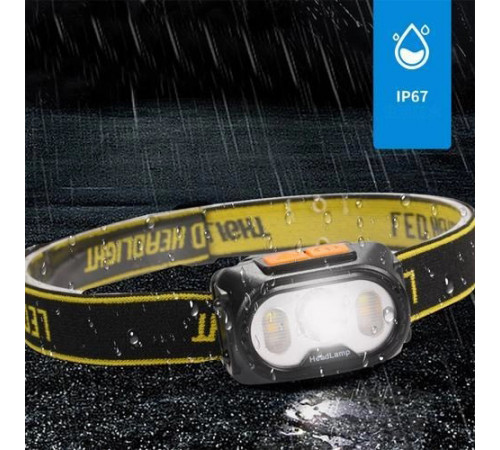 Налобные фонари для активных людей 2303-XPE+4SMD(yellow+red), Фонарик налобный мощный AR-80