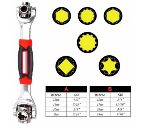 Универсальный ключ 48 в 1 Universal Tiger Wrench PRO original Сверхпрочный, набор универсальных ключей YZ-74