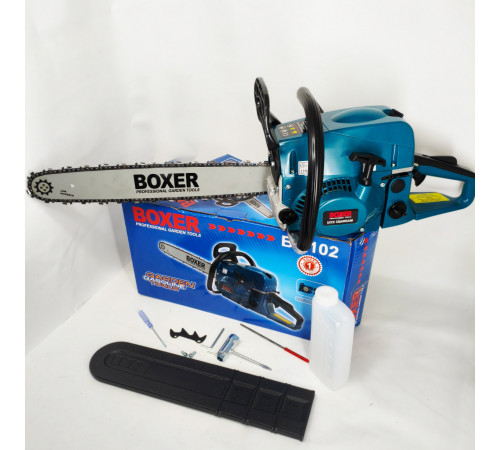Бензопила Boxer BX-102 5,9 КВт З Двома Напрямними І Ланцюгами KW-86