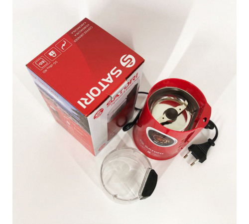 Роторная кофемолка бытовая Satori SG-1804-RD, Машинка для помола кофе, Кофемолки для специй LX-54