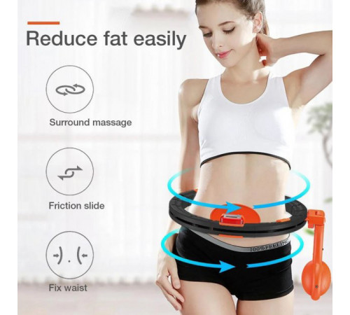 Умный массажный обруч для похудения живота и боков Intelligent Hula Hoop GC-86