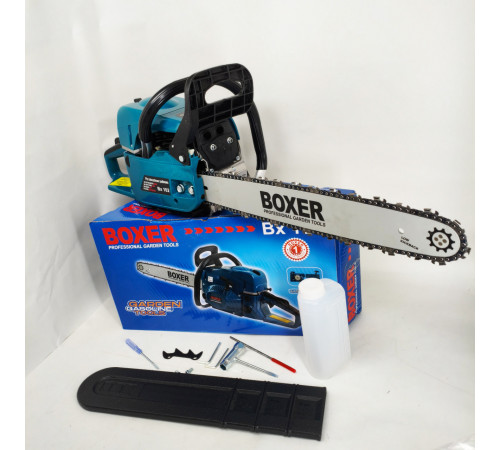 Бензопила Boxer BX-102 5,9 КВт З Двома Напрямними І Ланцюгами KW-86