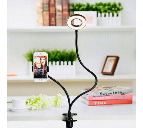 Светодиодное кольцо для фото Professional, Кольцевая лампа для блогеров маленькая, Led лампа ring light XD-53