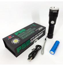 Сильный фонарик BL-611-P50, Мощный светодиодный карманный фонарик, Ручной светильник с мощным лучом SO-42