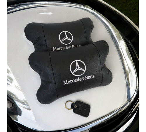 Подарок водителю Mercedes-Benz, Автоподушка для шеи на подголовники, Подушка для поддержания шеи в авто BQ-92