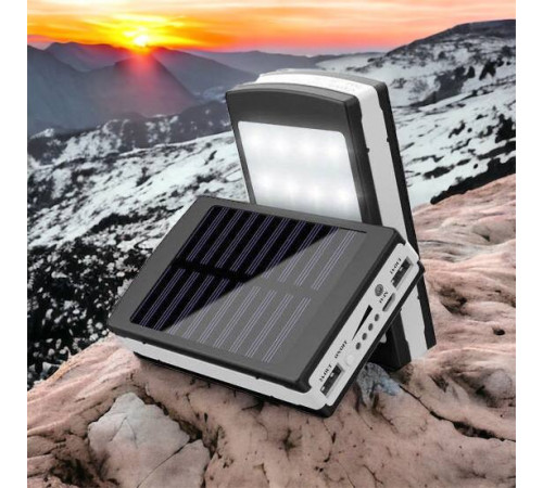 Портативный аккумулятор для зарядки мобильного Solar 40000 mAh, Повербанк с фонариком XE-55