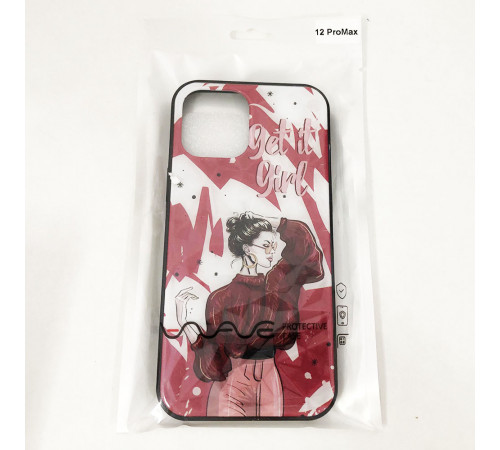 Чехол для Apple Iphone 12 Pro Max. Get it girl! красный QG-72