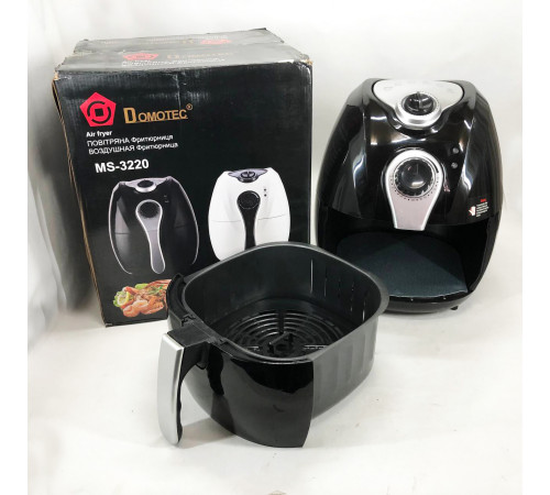 Аэрогриль мультипечь для приготовления без масла Domotec MS-3220 1300Вт 4.5л, Настольная фритюрница NS-65