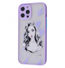 Чехол для Apple Iphone 12 Pro Max фиолетовый LO-48