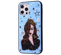 Чехол для Apple Iphone 12 Pro Max королева. Цвет: голубой VS-60